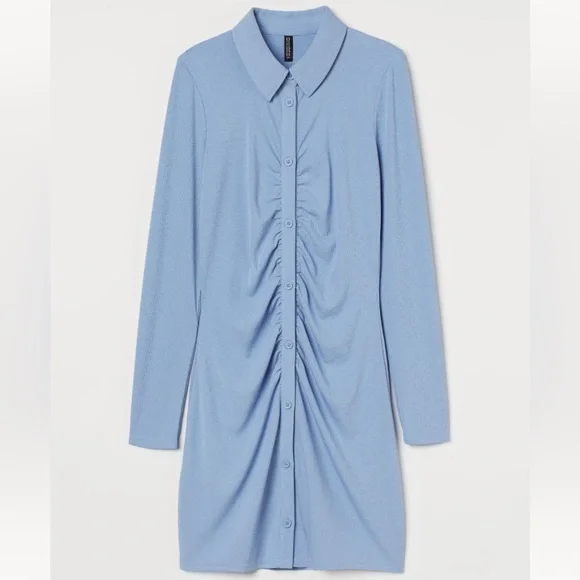 h&m jersey shirt dress H&M JERSEY SHIRT DRESS